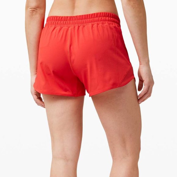 Lululemon Hotty Hot Short II *Long 4" size 4 Carnation Red - Picture 2 of 6